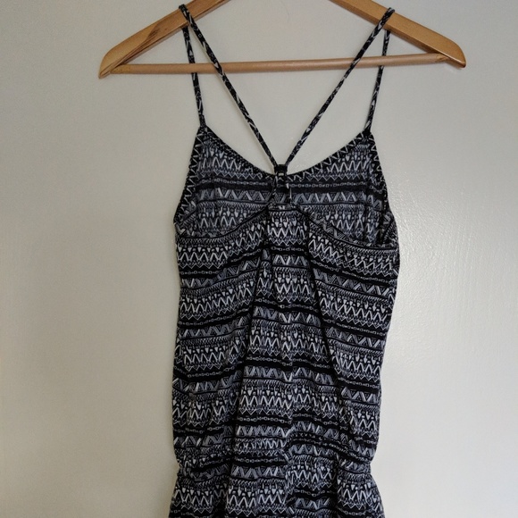 Tribal Print Navy Romper - Picture 3 of 3